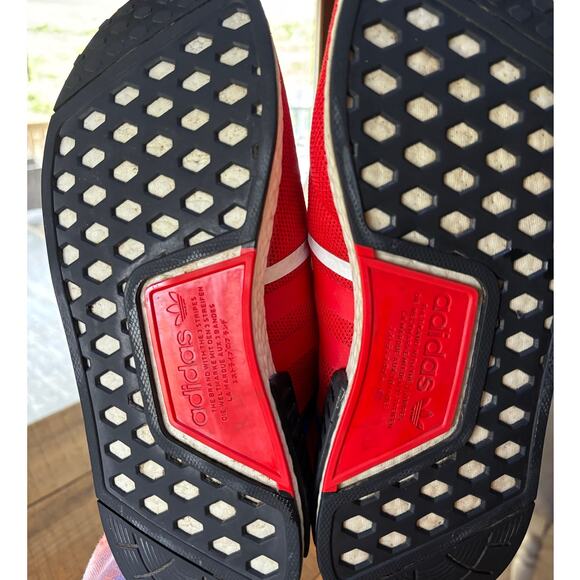 Adidas NMD R1 Transmission Pack Active Red Black Athletic Sneakers Mens Size 9 - Picture 3 of 11